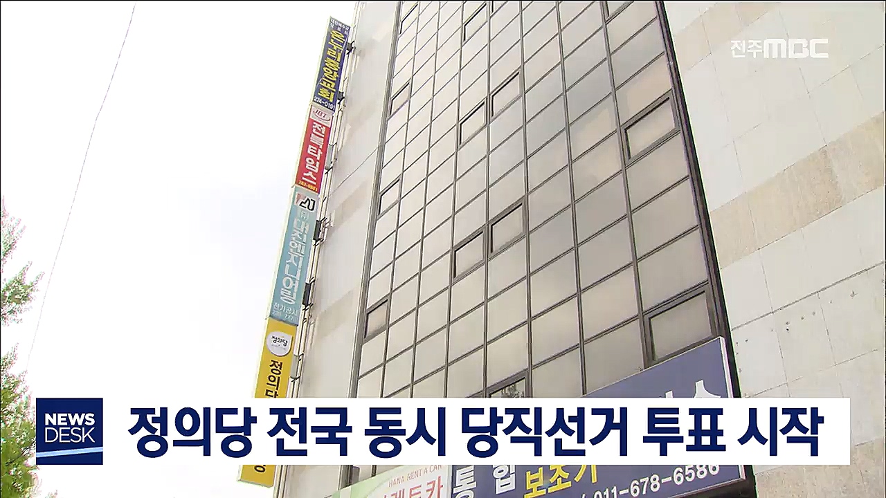 정의당 당직 선거 투표 시작