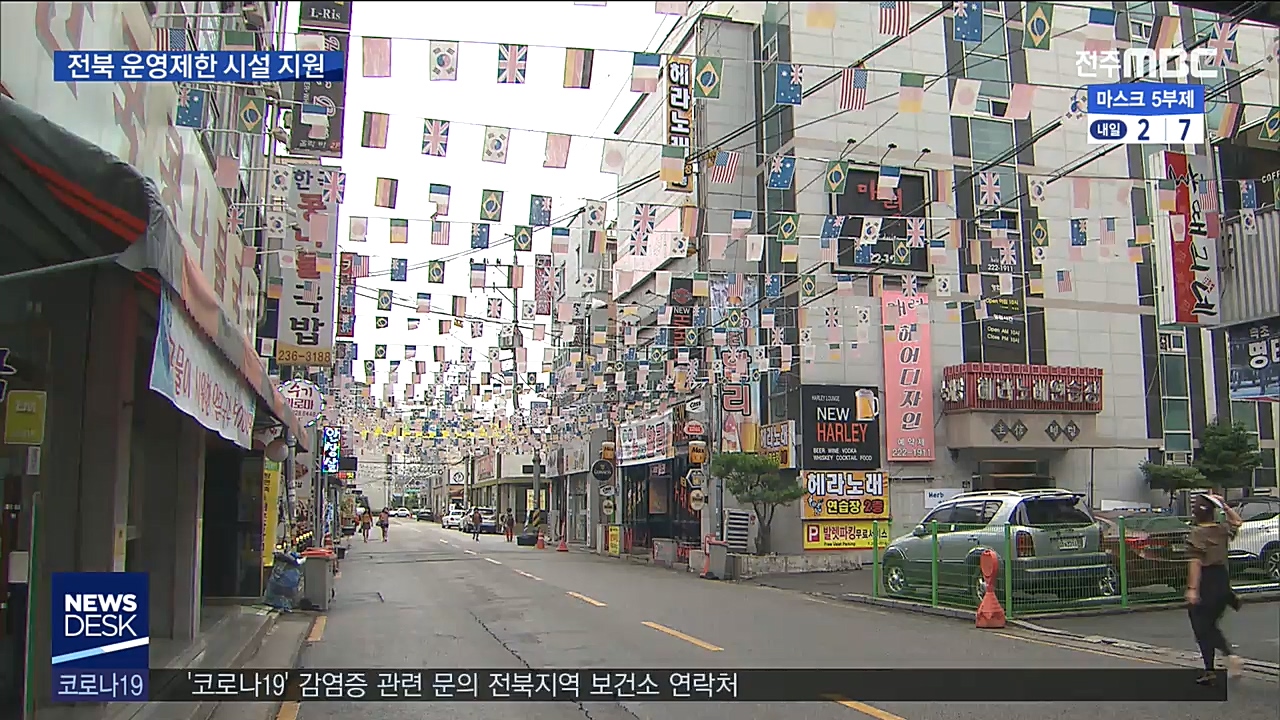 사회적 거리두기 시설, 전국 첫 지원