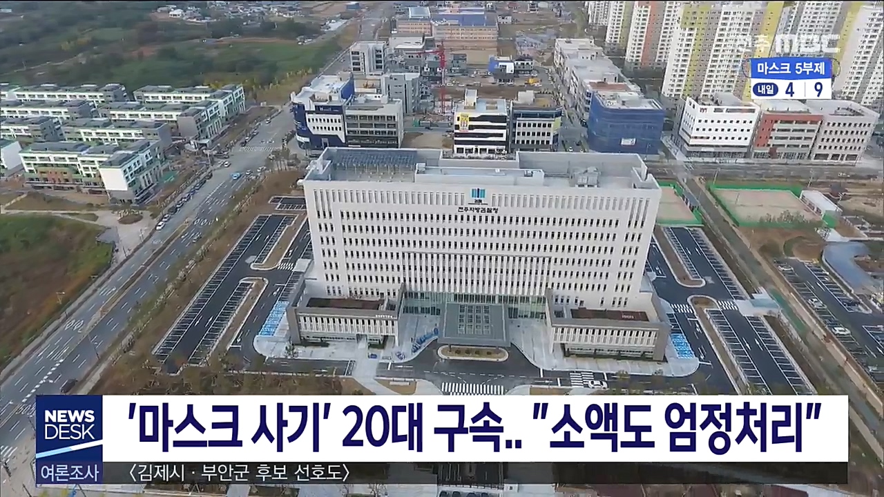 KF마스크 판매사기 20대 구속기소 