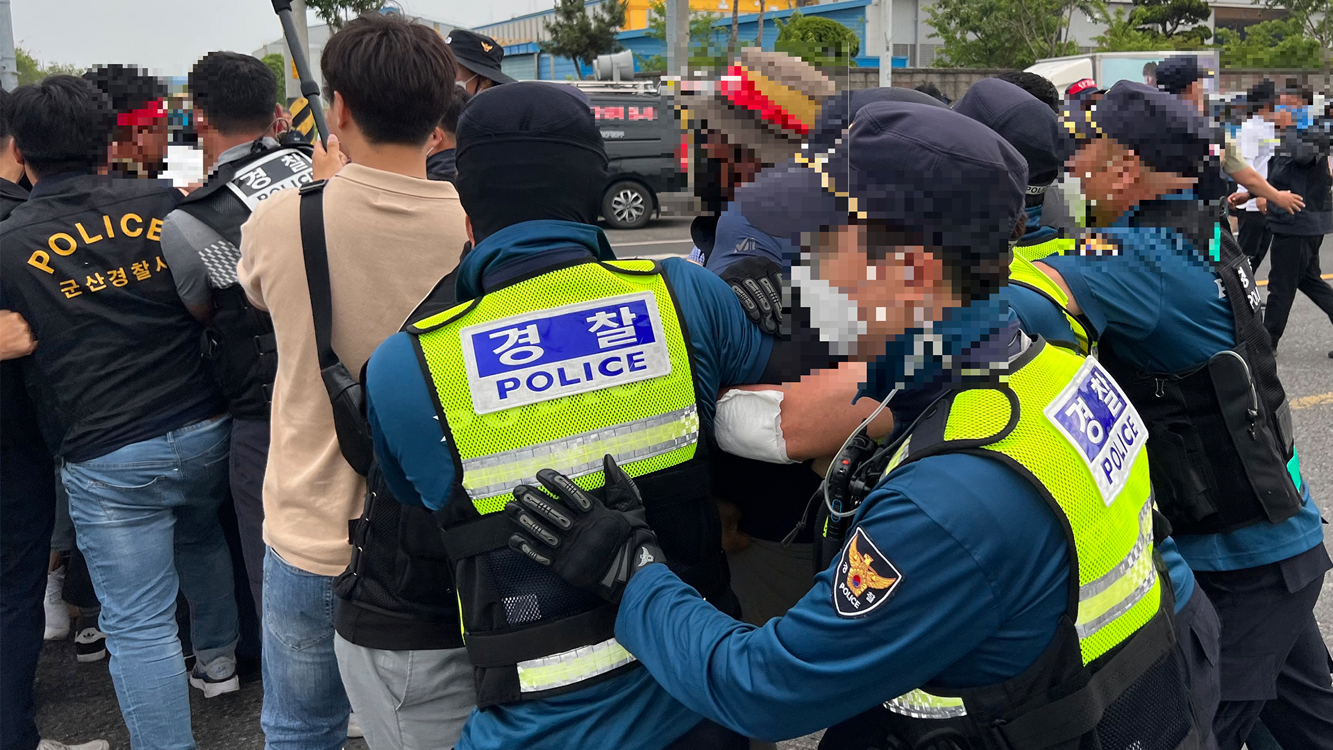 군산 화물연대 조합원 16명 집시법 위반 혐의 입건