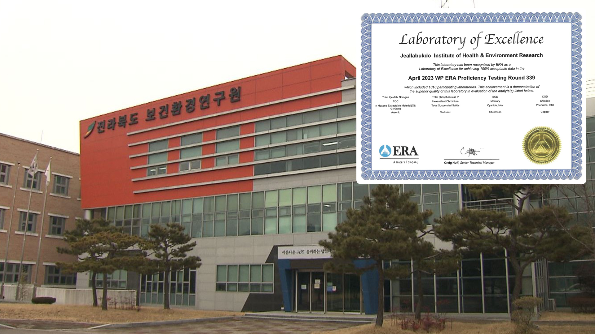 보건환경연구원 '환경분야 국제 분석 능력' 우수