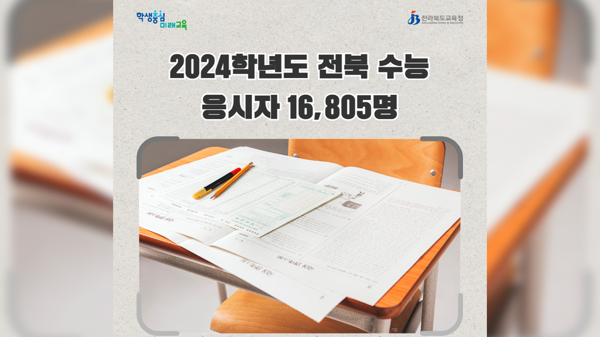 전북 수능, 재학생 감소 졸업생 증가 추세 이어져