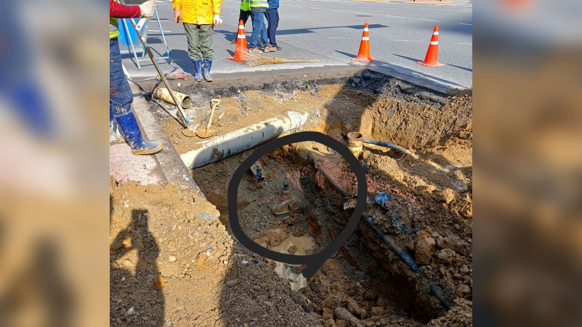 에코시티 상수도 복구 완료..