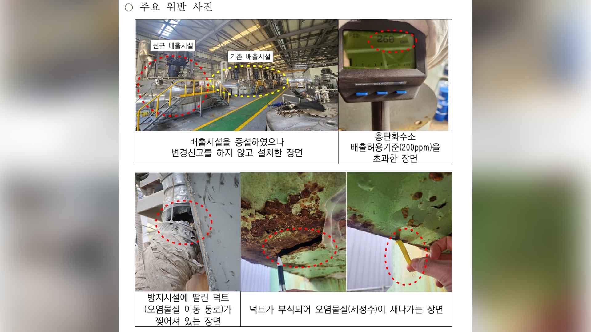 미세먼지 계절관리제 점검 58곳 사업체 무더기 적발