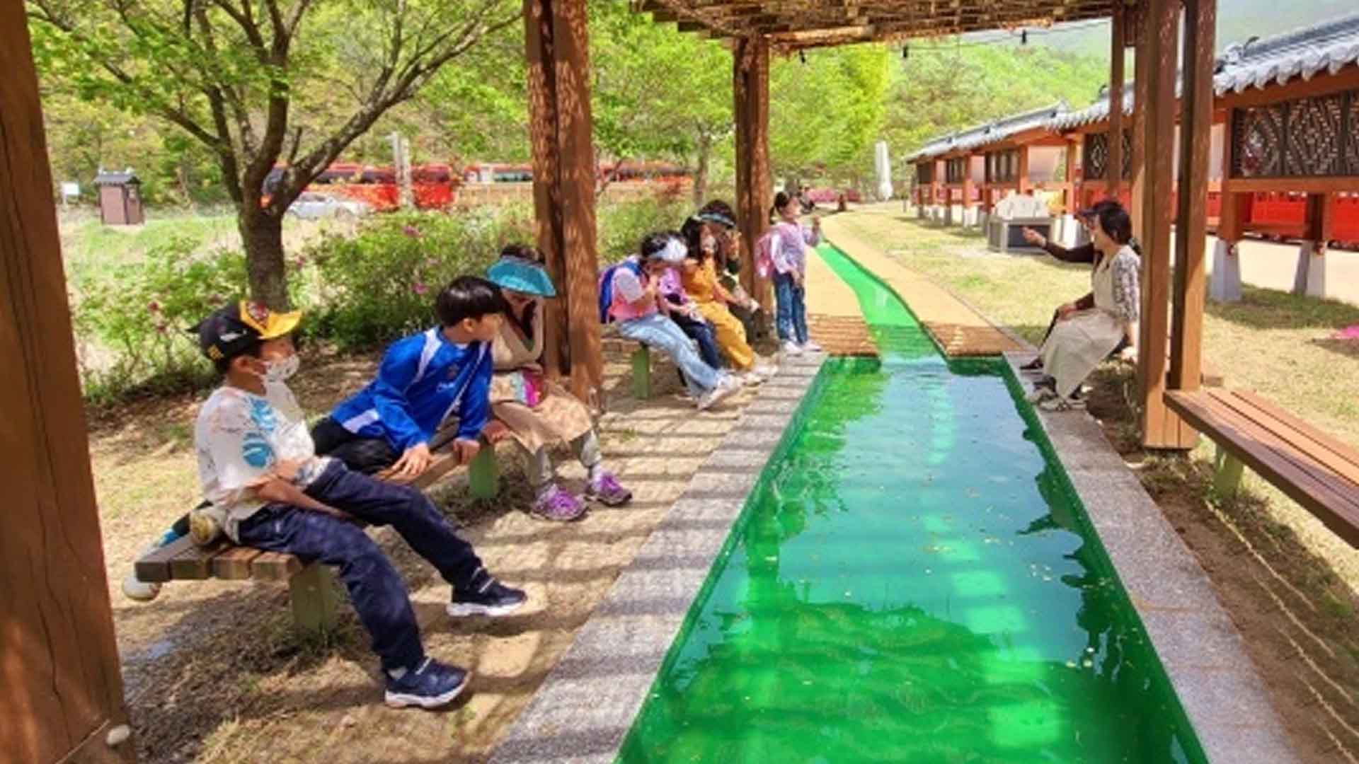 완주 대승한지마을, 실개천 따라 '족욕체험장' 조성