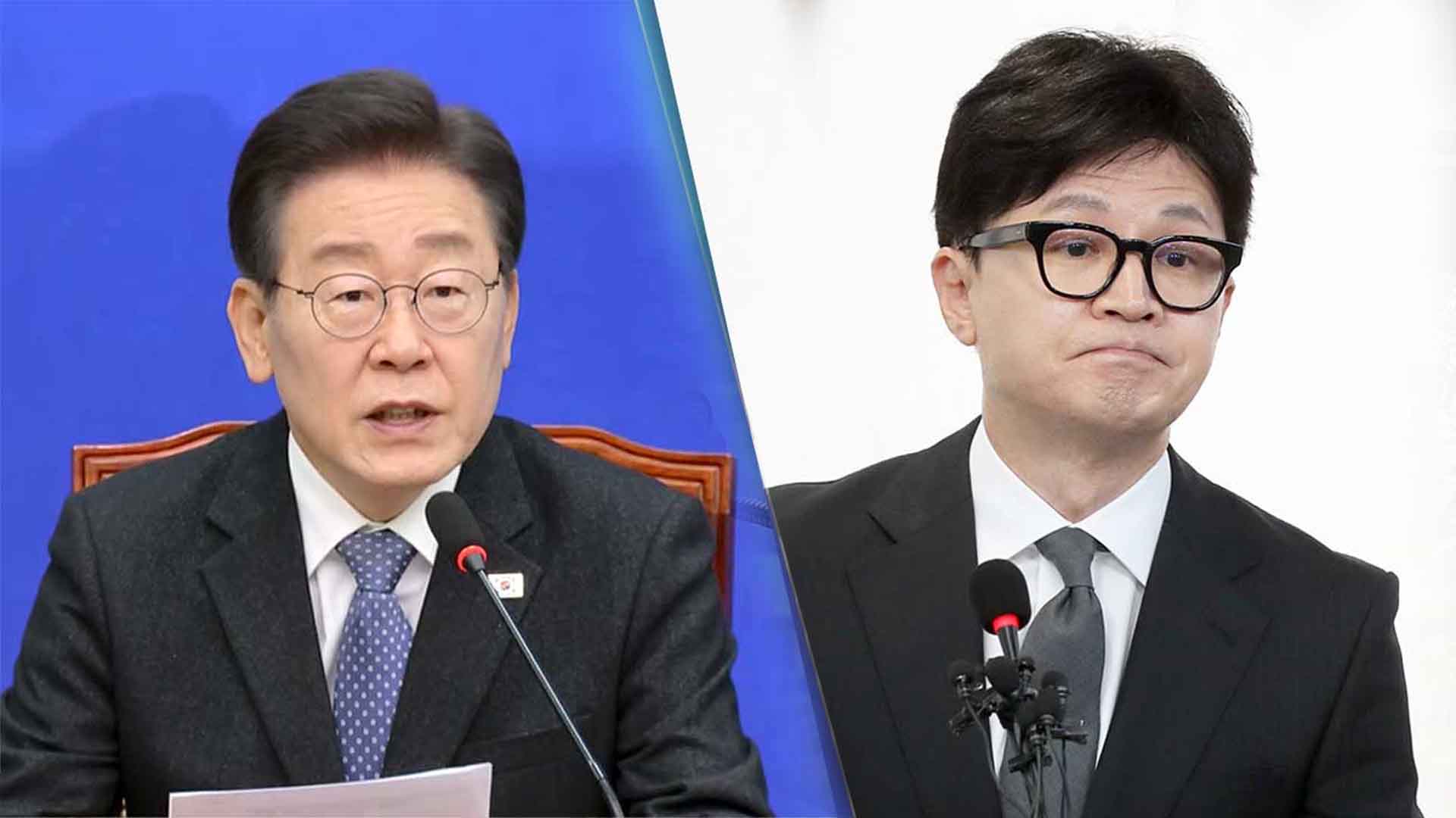 차기 대선 적합도 조사서 이재명 40.7%·한동훈 23.3%[여론조사]