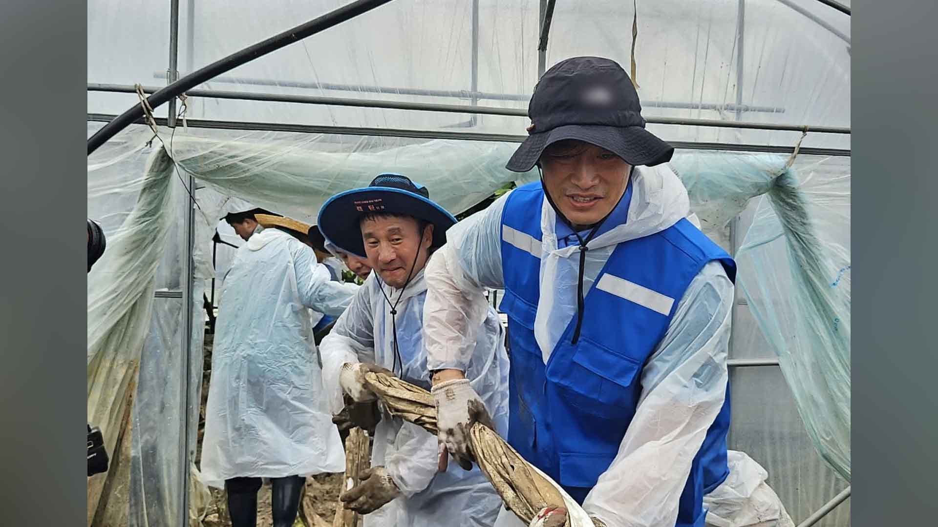 민주당 전당대회 후보·호남의원, 익산 수해복구 동참