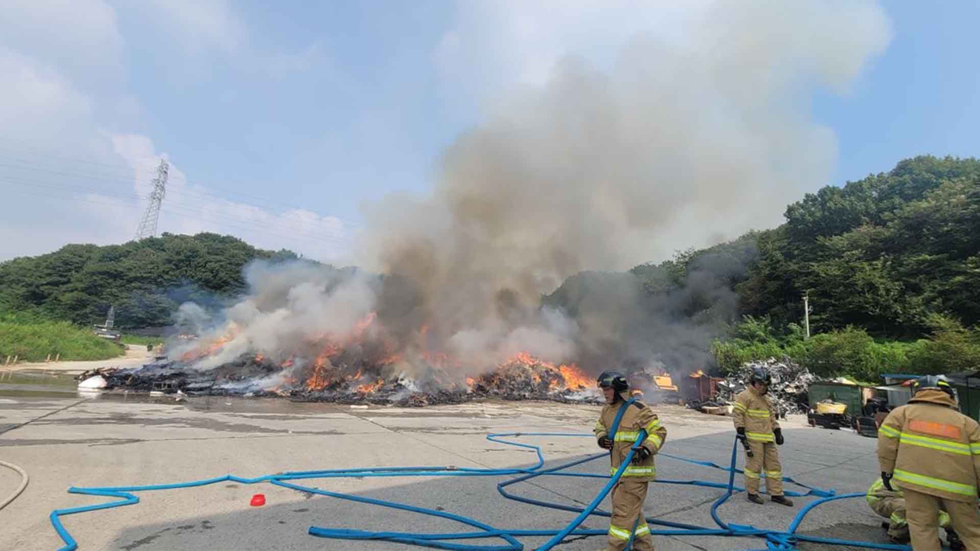 전주권 광역 쓰레기 매립장에서 불.. 
