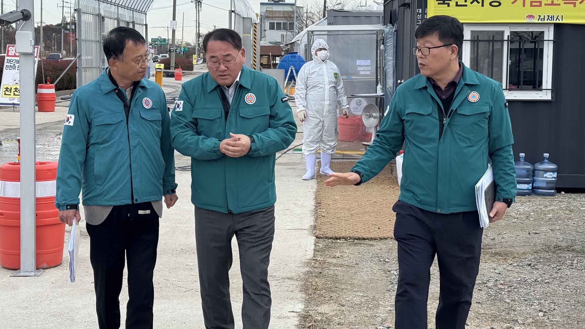 전북 '고병원성 AI' 확산 우려 고조.. 현장 점검 실시
