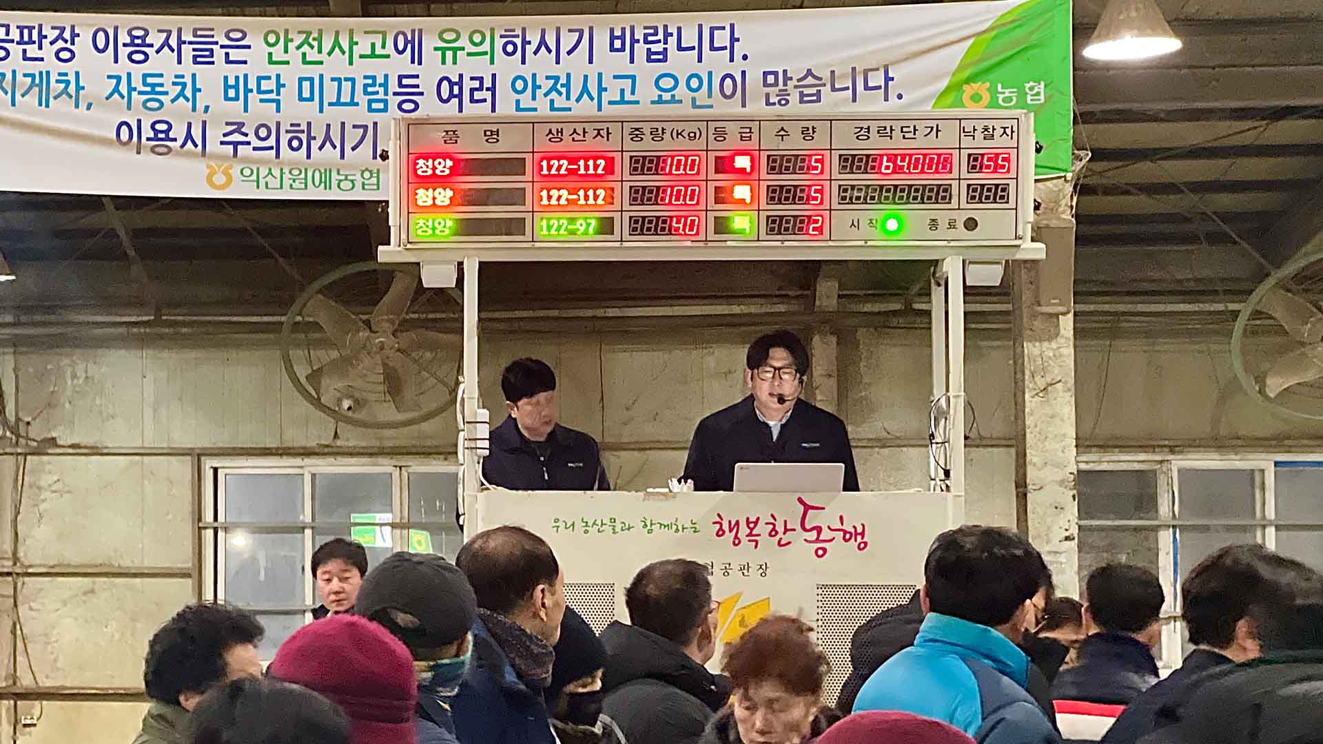 설 이후 첫 경매.. 전북농협 초매식 열고 풍년 기원