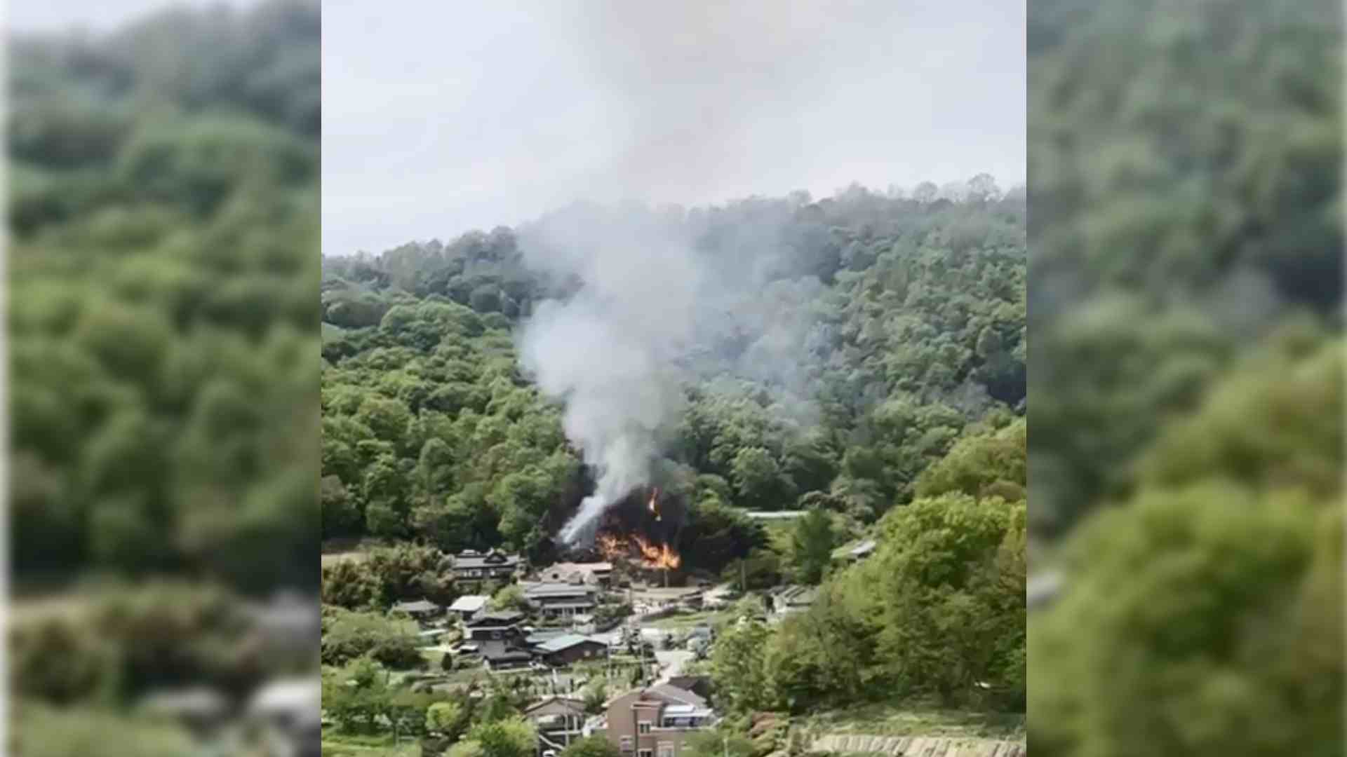 전주시 황방산 산불 발생... 진화 중