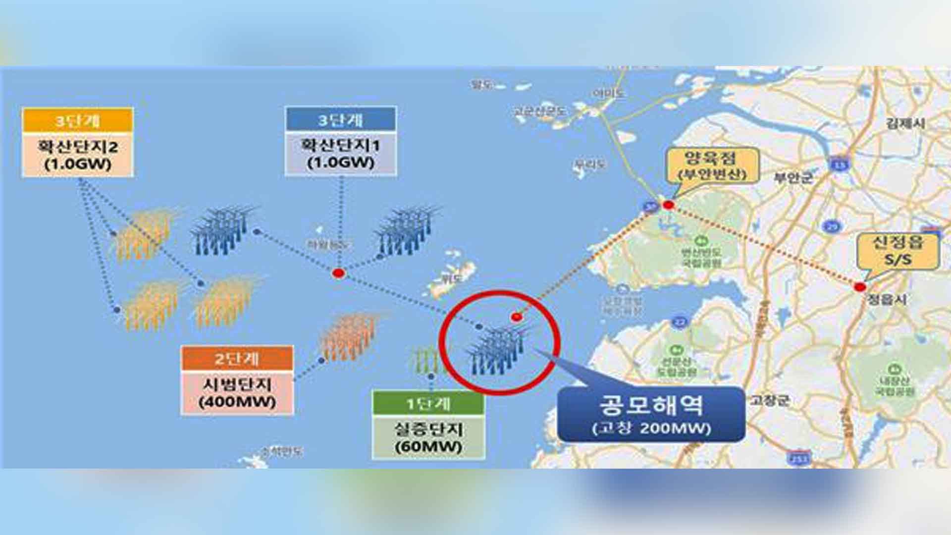 전북도, 고창 해역 200MW 해상풍력 사업시행자 공모 추진