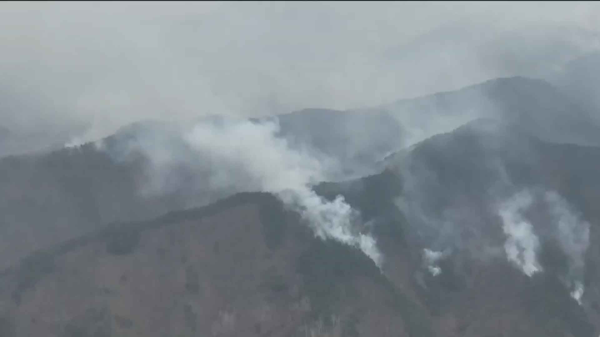 어제(1일) 무주 적상면 산불 원인 '담뱃불' 추정