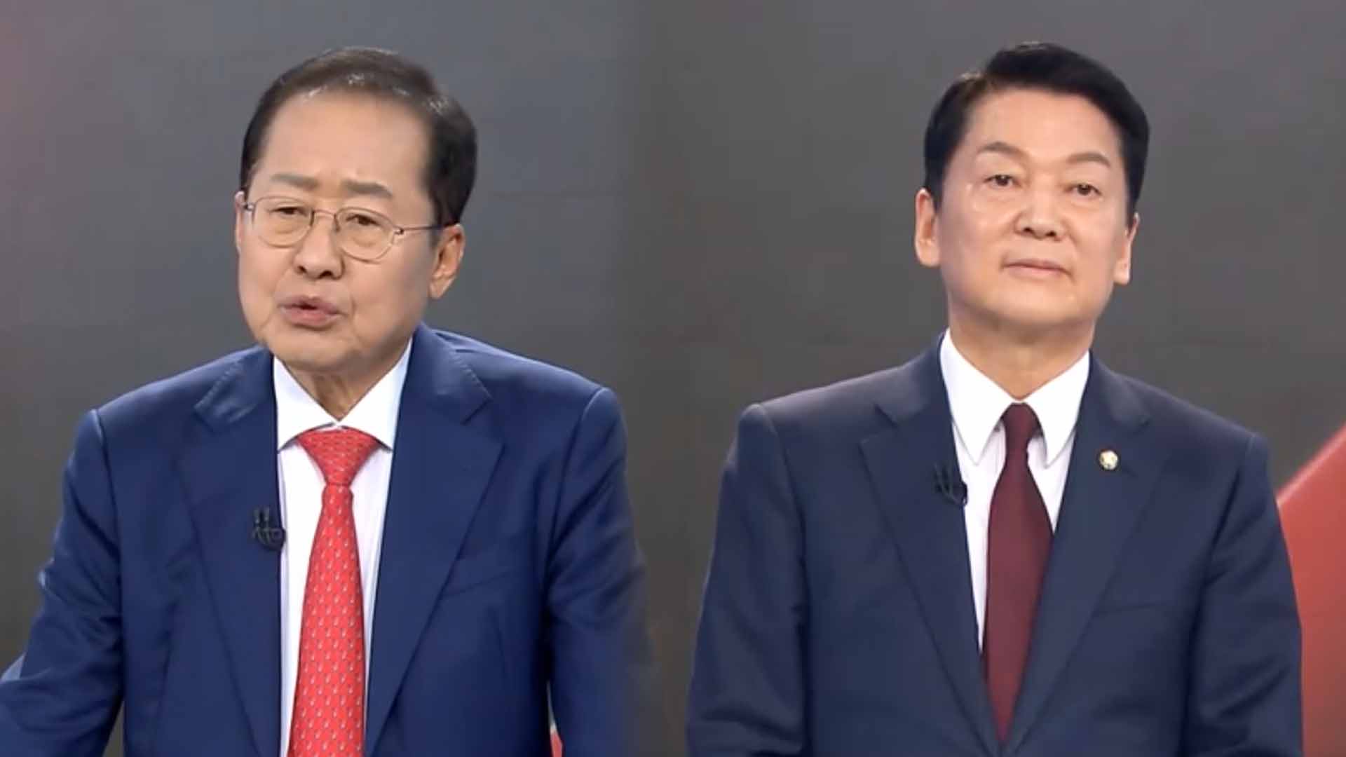 홍준표 “노무현처럼”.. 안철수 “조선민주주의로 전락”