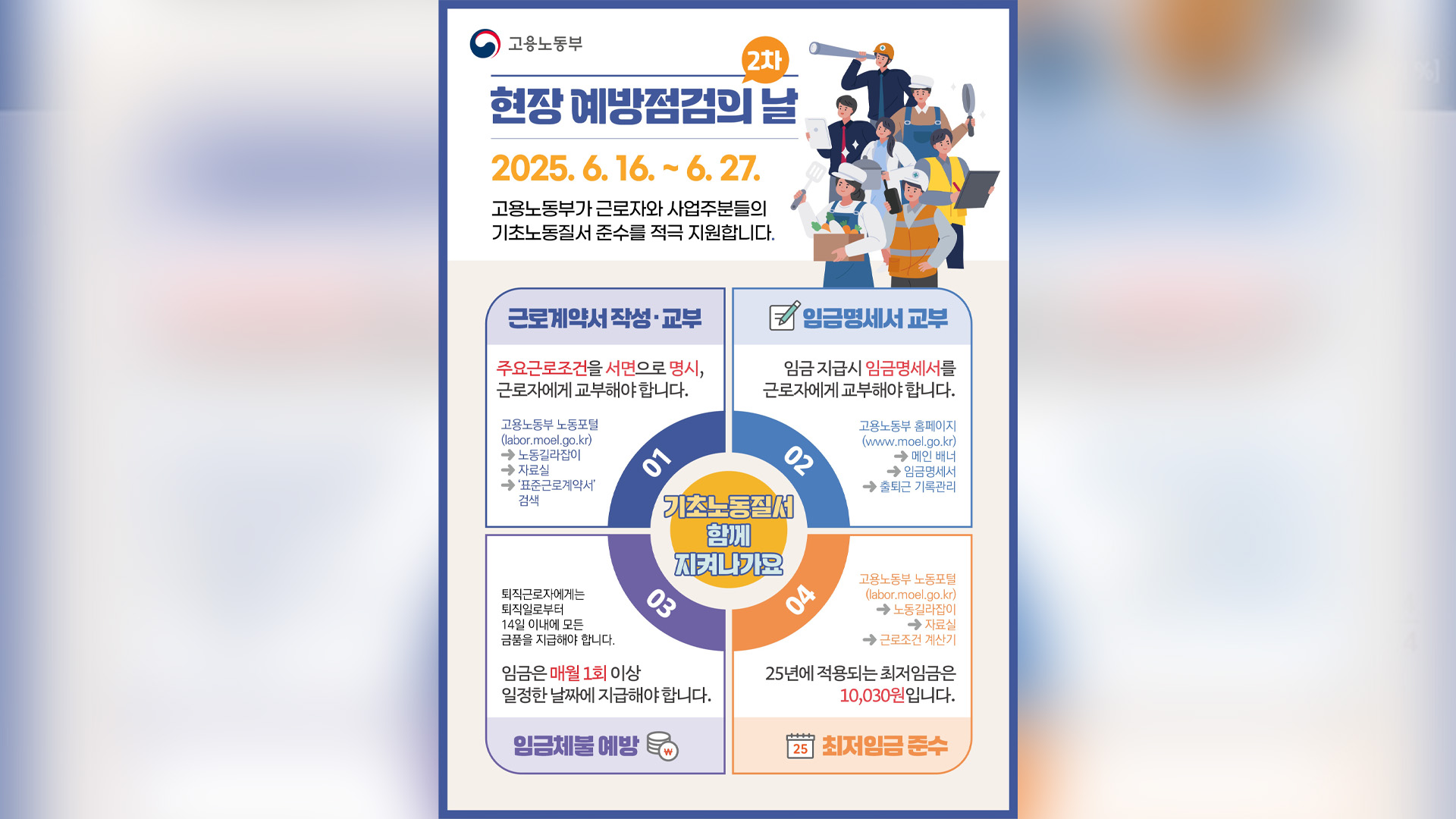 고용부, 노무관리 취약 사업장 점검.. 익명 제보도 접수