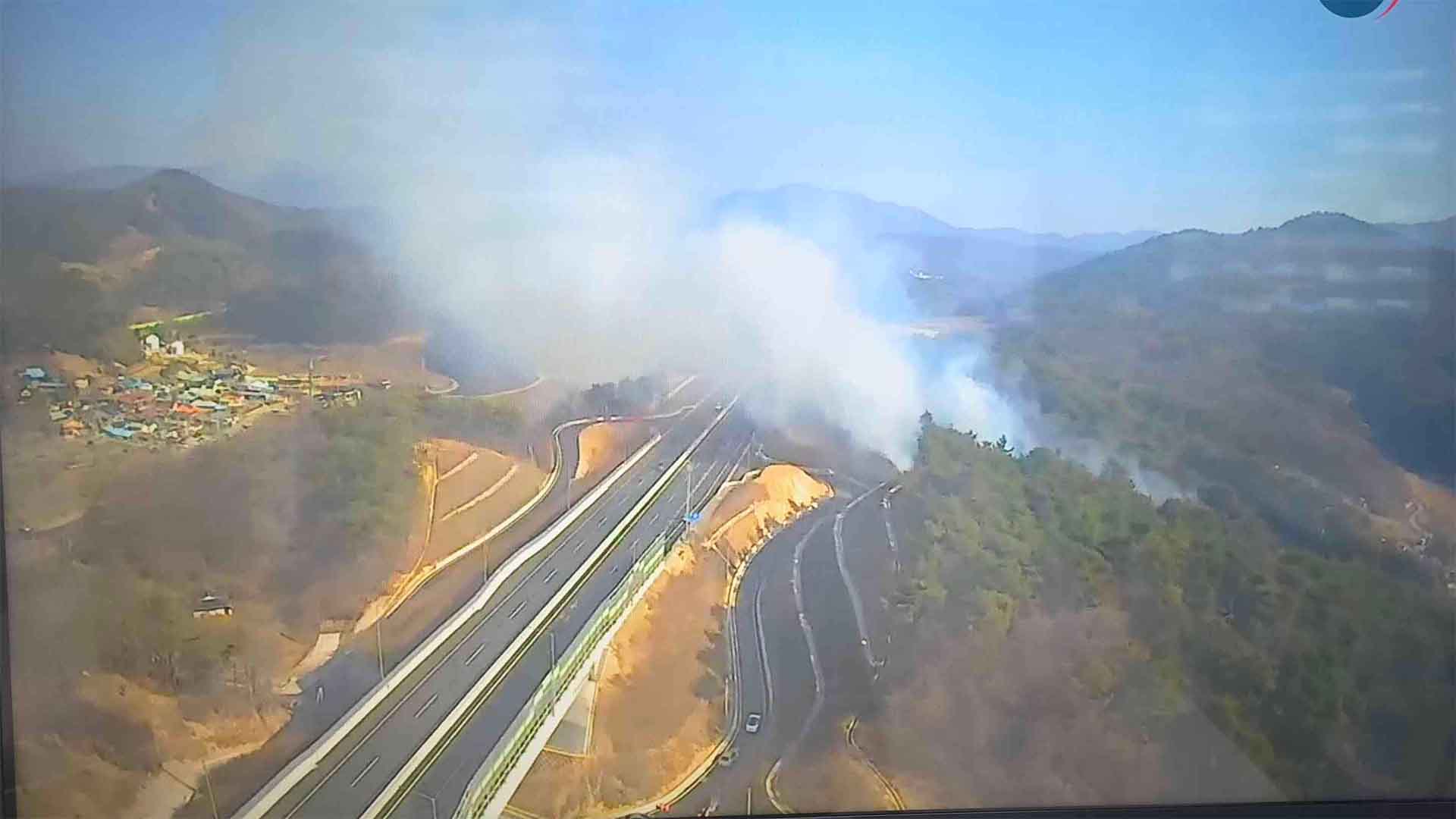 김제에서 산불 발생.. 