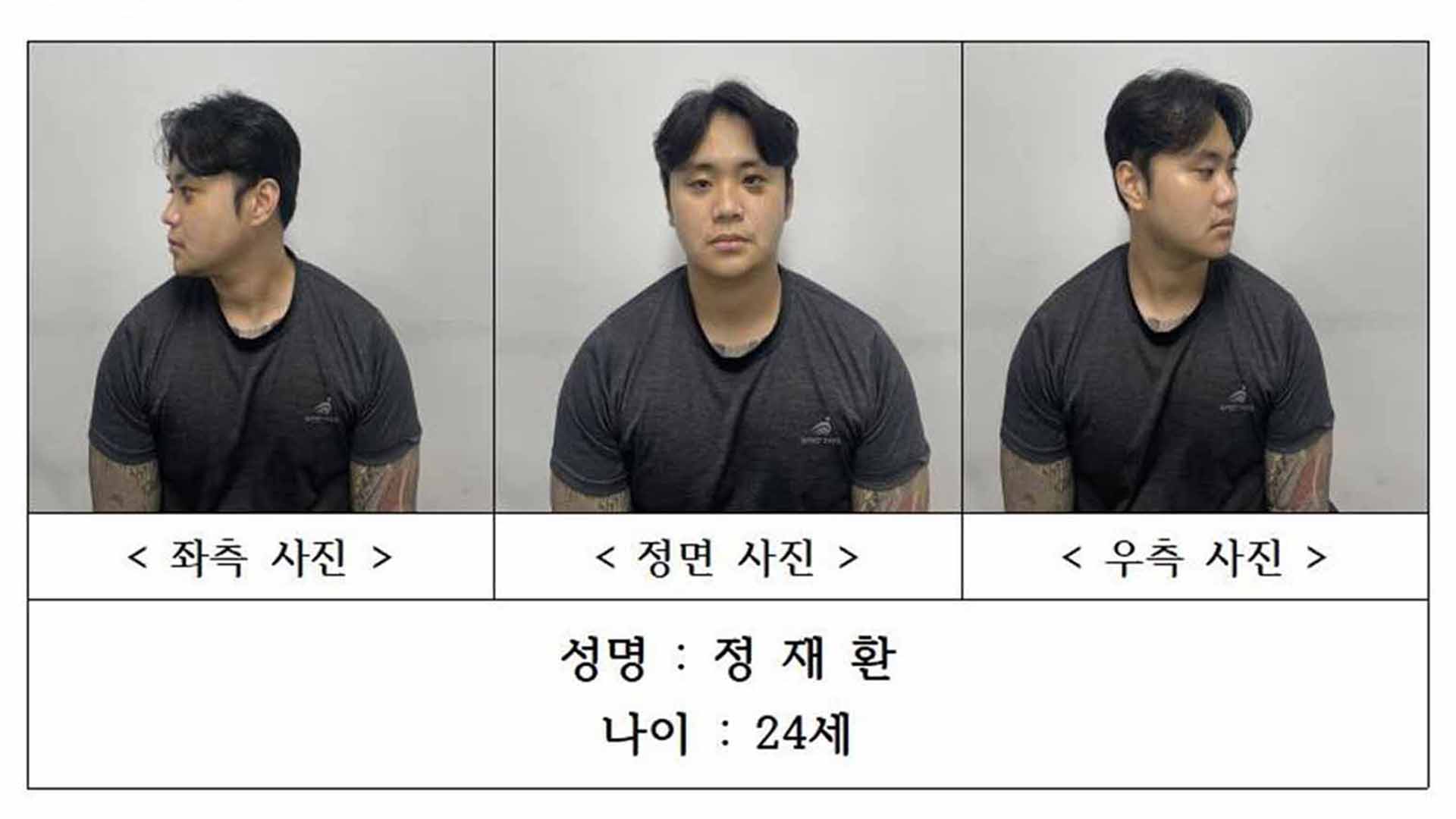 친구 살해 후 피투성이 거리 활보.. '정재환' 신상 공개