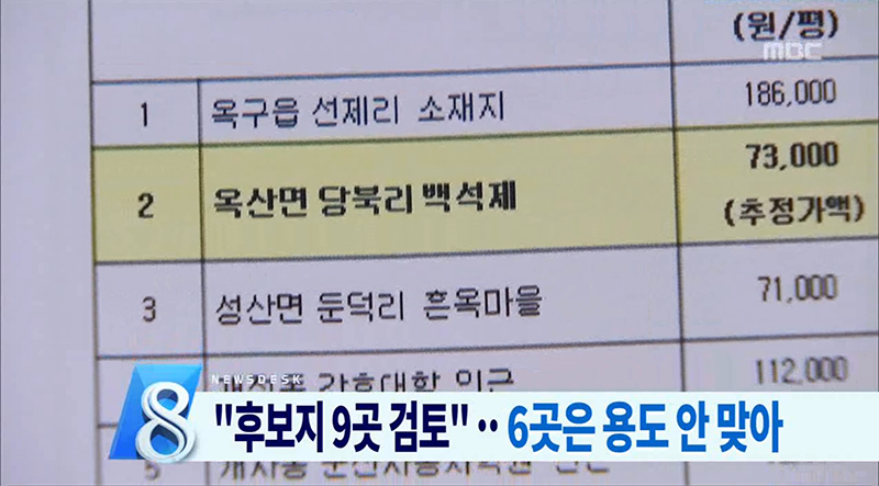 군산전북대병원,부지선정 의혹 추가