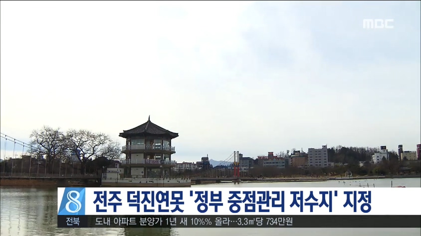 전주 덕진연못 수질 개선 기대