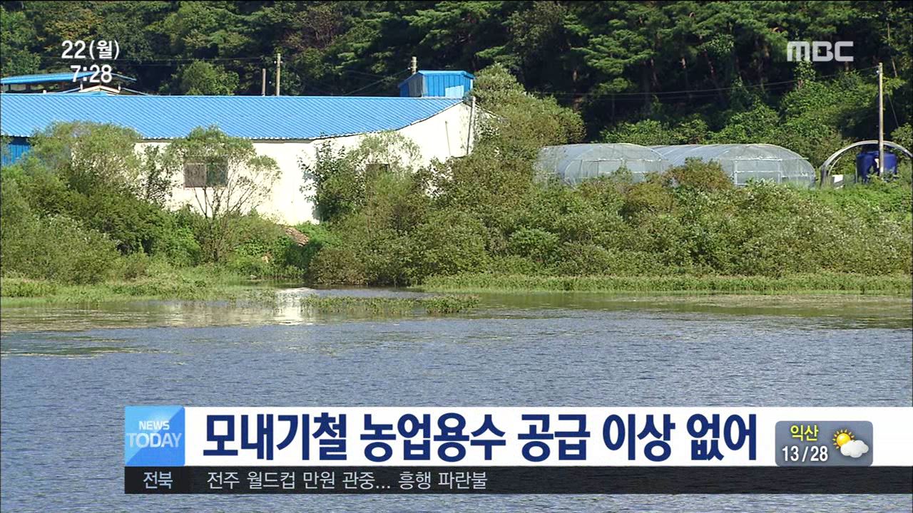 모내기철 용수 공급 이상 없어