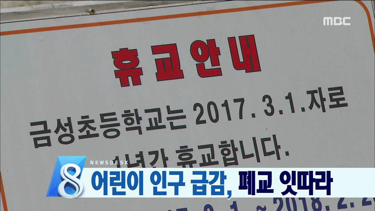 아동인구 감소 심각